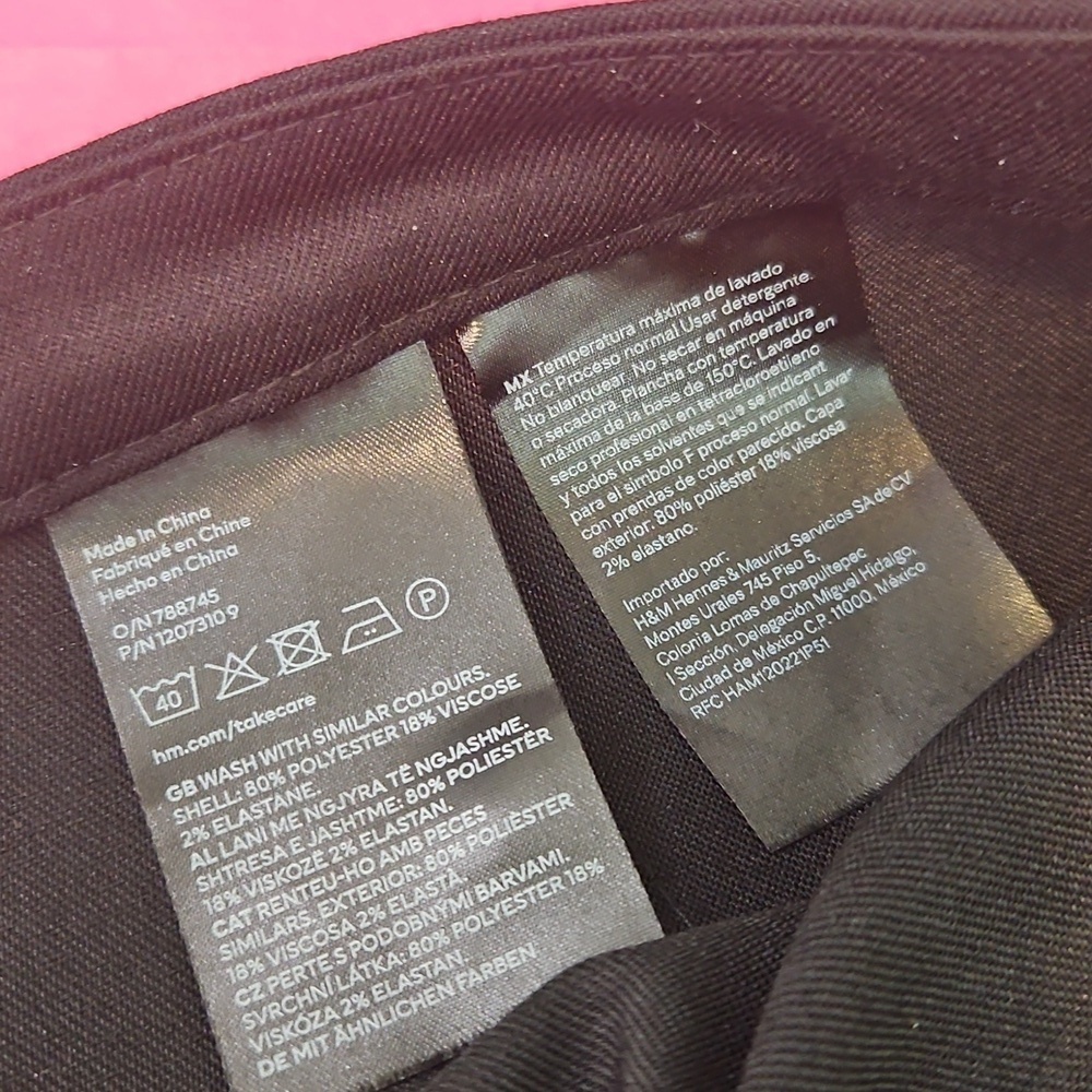 H&M Divided Black Pencil Skirt Size 14 - Picture 5 of 5